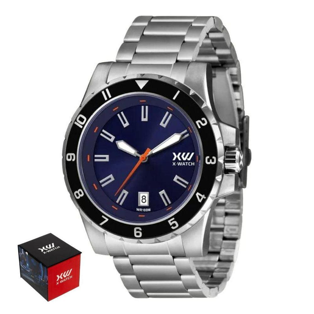 Relógio Analógico X Watch Masculino Xmss1057 D1Sx Aço Inox