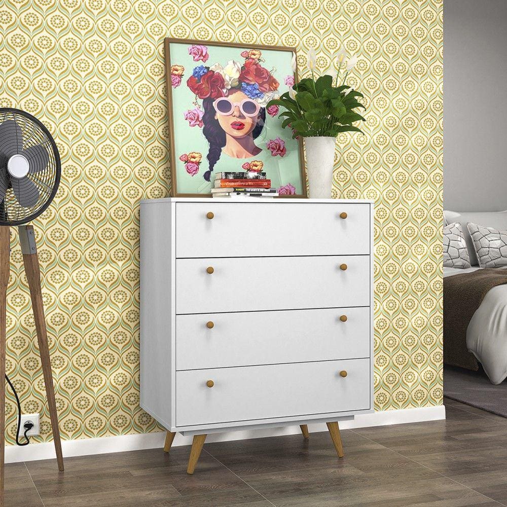 Comoda Retro 35 Plus Branco - Olivar Móveis