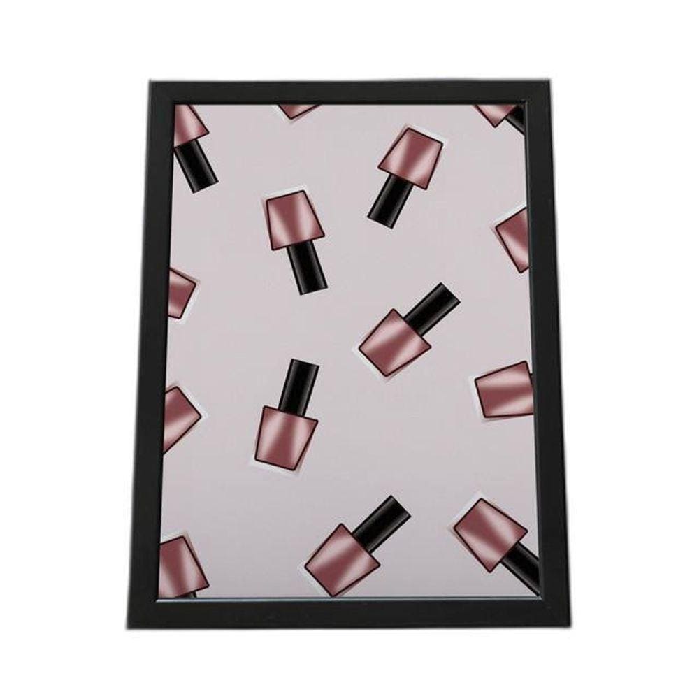 Quadro Com Moldura Salão De Beleza, Maquiagem, Esmaltes