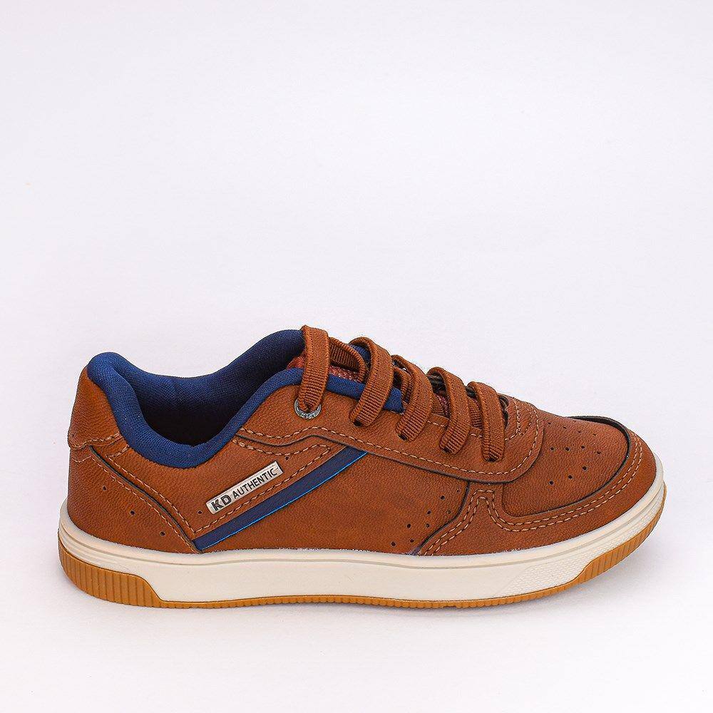 Tênis Casual Firenze Masculino Kidy Caramelo Marinho