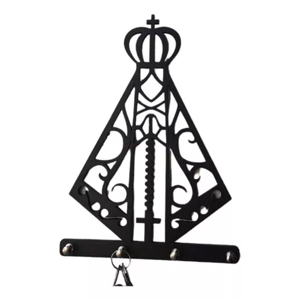 Porta Chaves Decorativo Nossa Senhora Aparecida Mdf Madeira