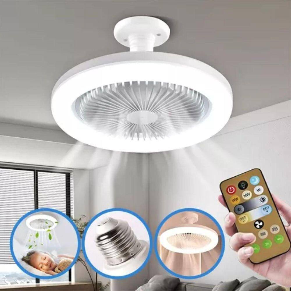 Ventilador De Teto Portátil Com Luz Led
