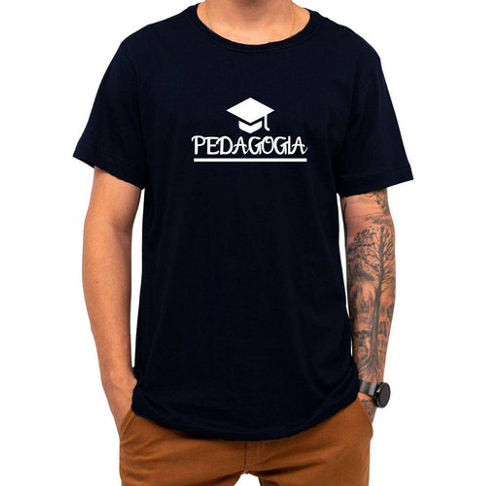 Camiseta Faculdade Pedagogia Universidade Professor Algodão