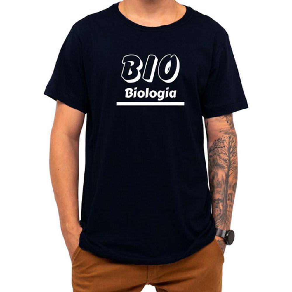 Camiseta Faculdade Biologia Curso Universidade 100% Algodão