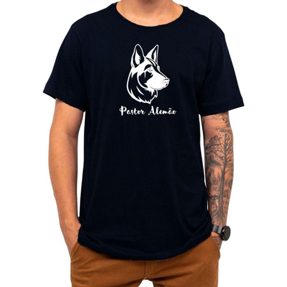 Camiseta Pet Pastor Alemão Cachorro Cão Raça Presente Natal