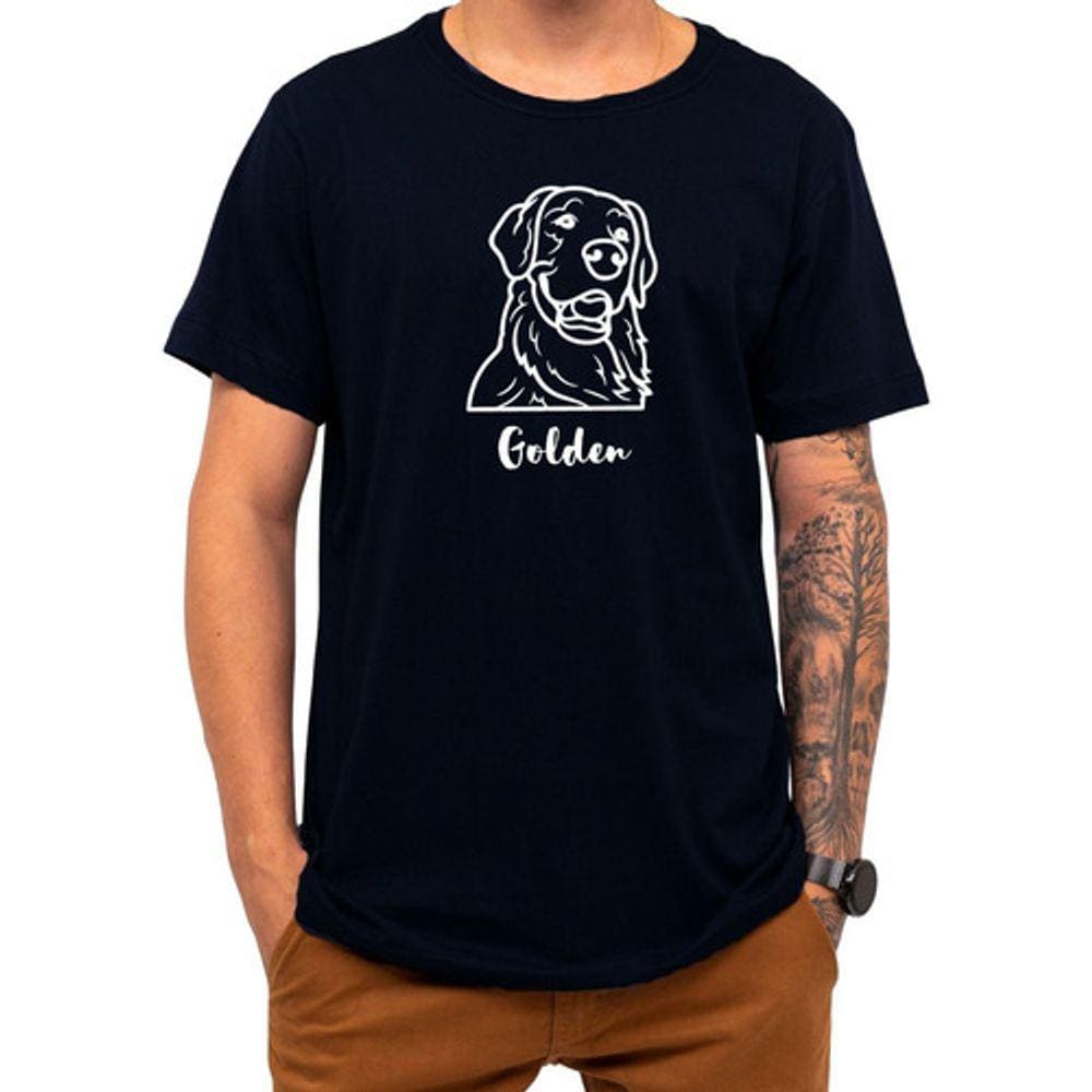 Camiseta Pet Golden Retriever Cachorro Cão Raça Presente