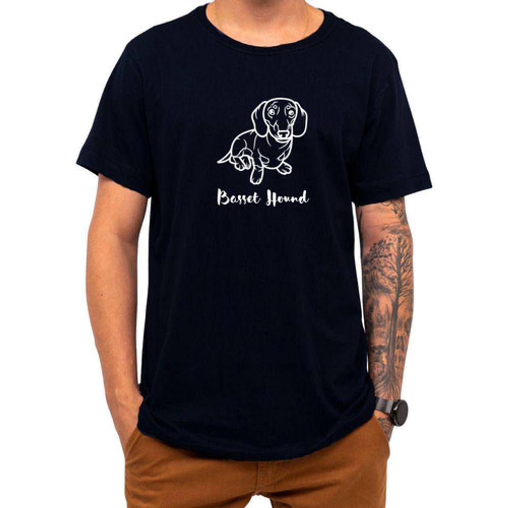 Camiseta Pet Basset Hound Cachorro Cão Raça Presente Natal
