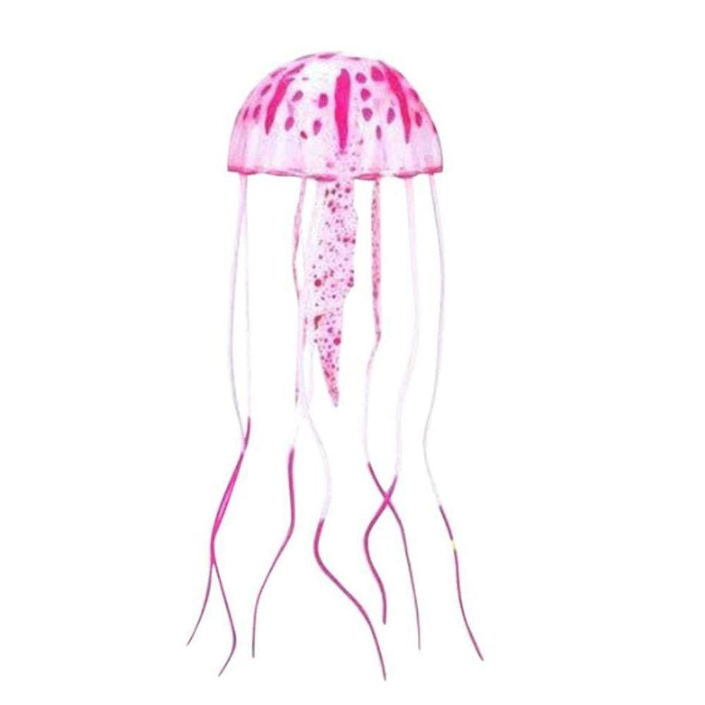 Água-Viva Artificial Brilhante, Enfeite Fluorescente Rosa