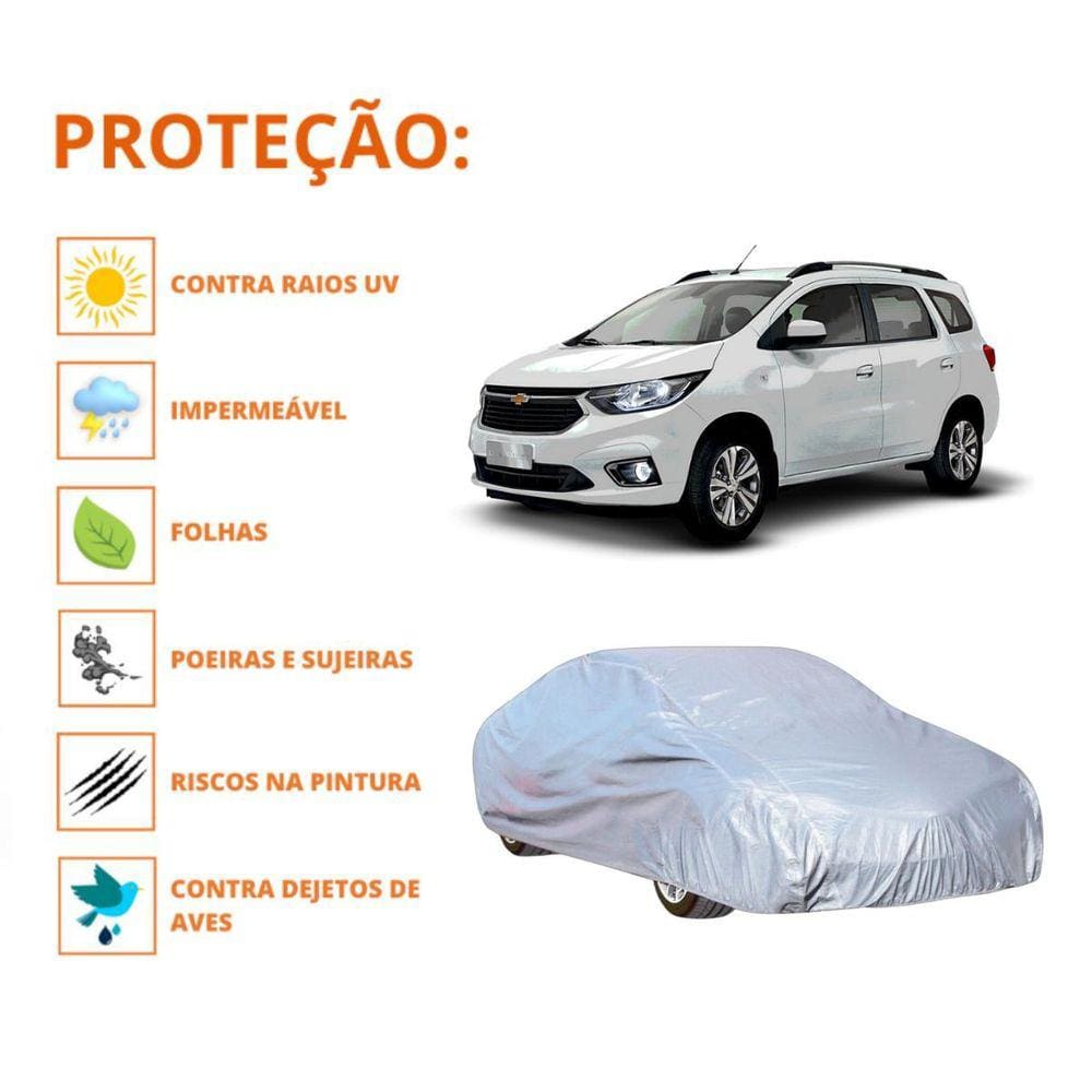 Capa Cobrir Carro Chevrolet Spin Com Proteção Impermeável
