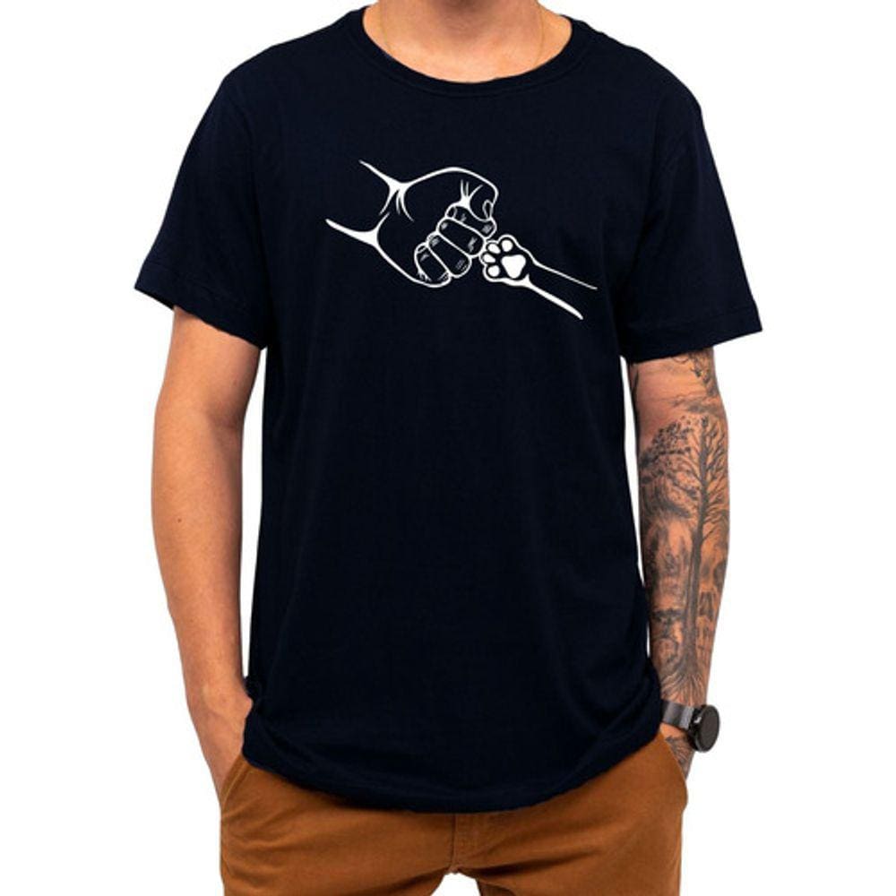 Camiseta Pet Parceria Soquinho Gato Cachorro Presente Natal