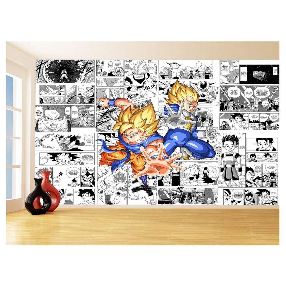 Papel De Parede Dragon Ball Goku Página Manga 3,5M Dbz640
