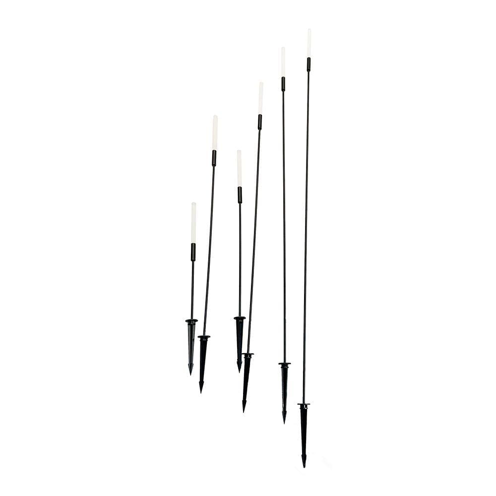 Luminária de Jardim Nordecor Spiz 6615 Led Bivolt Preto 3000K Luz Amarela
