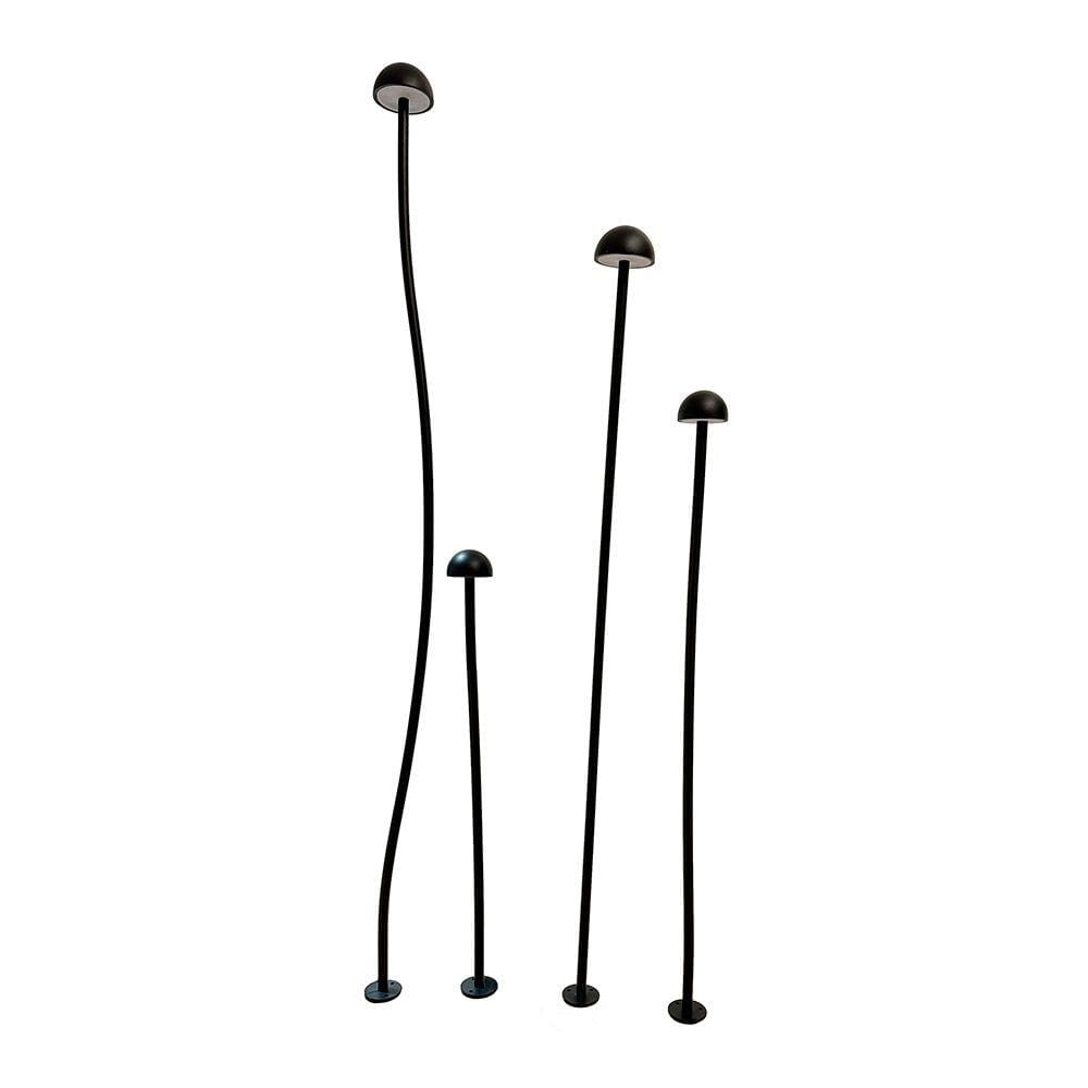 Luminária de Jardim Nordecor Gobe 6614 Led Bivolt Preto 3000K Luz Amarela