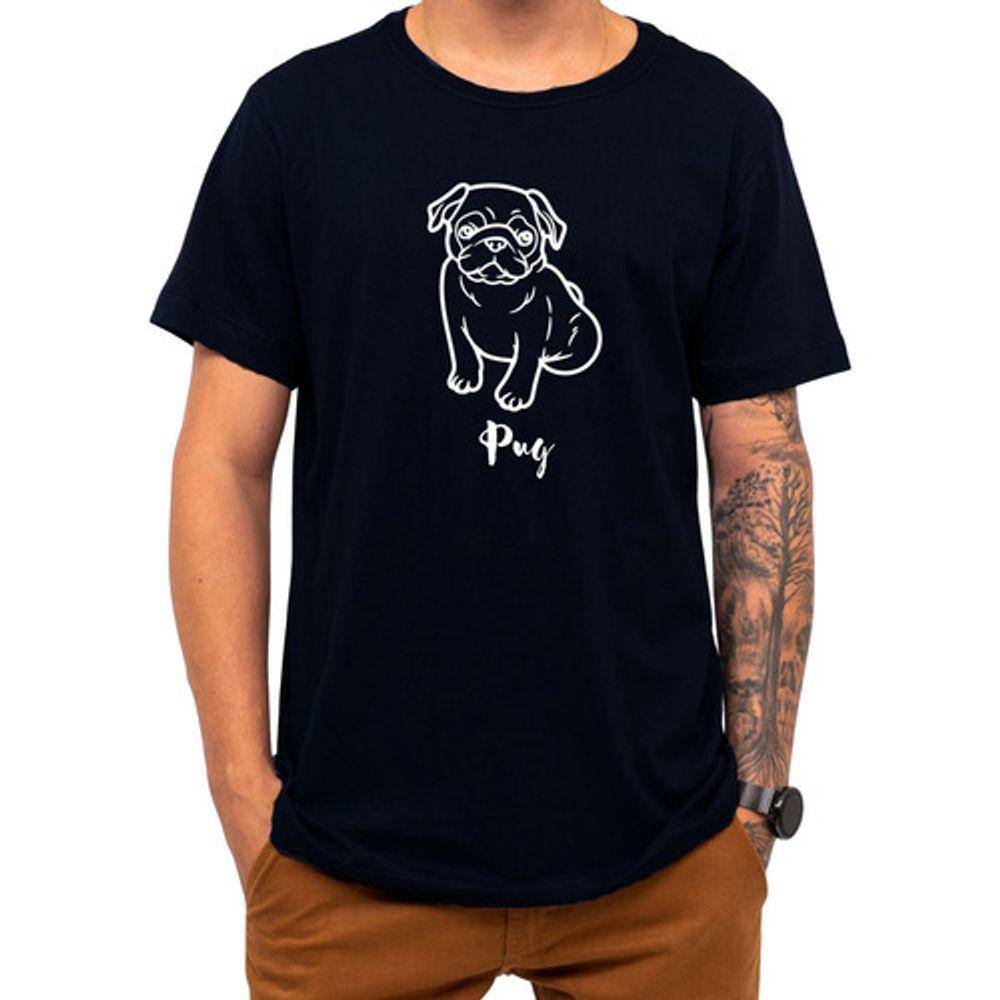 Camiseta Pet Pug Cachorro Cão Raça Presente Natal Roupa