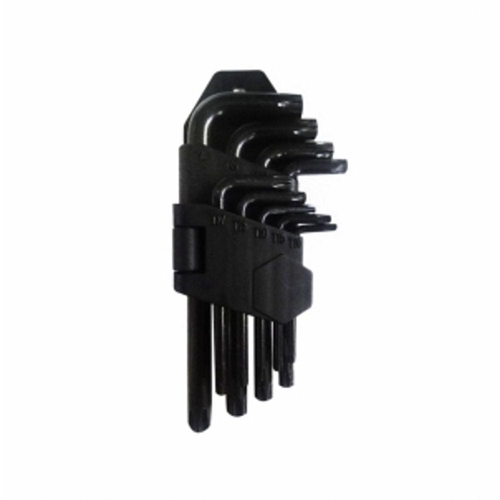 Jogo De Chave Torx Preto 9 Pçs (C37)
