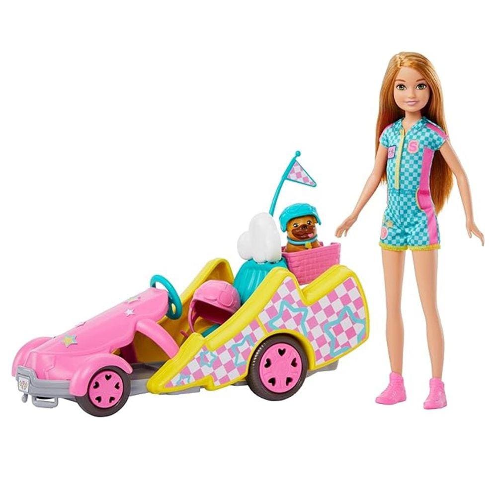 Barbie Stacie Ao Resgate Com Veículo Go Kart - Mattel