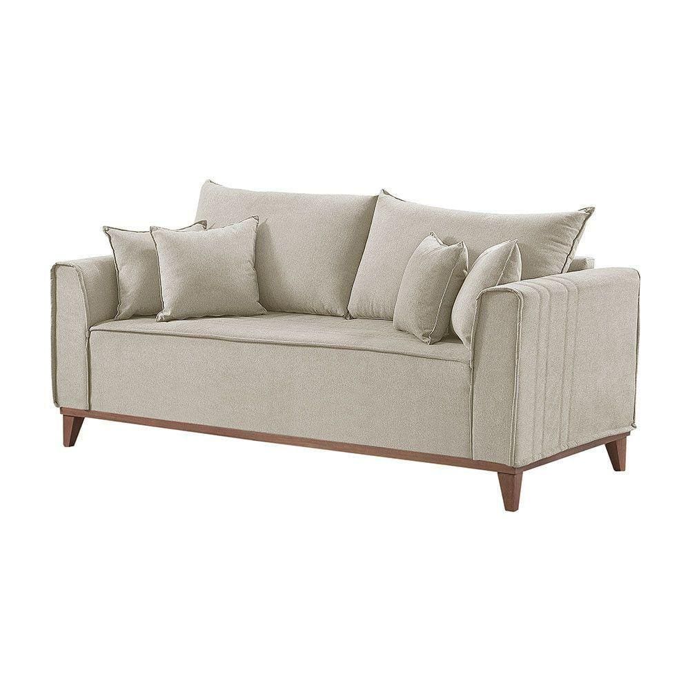 Sofá 4 Lugares Living Linho M-46 Martins Creme