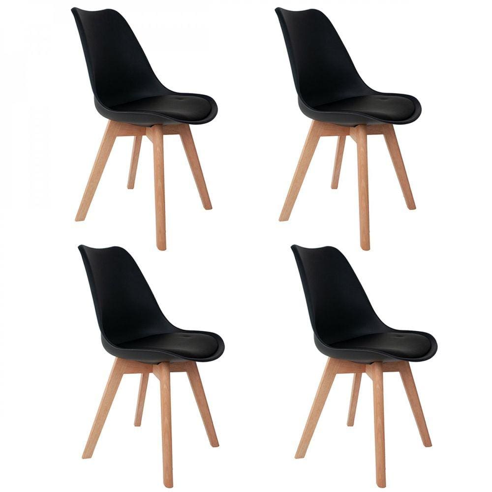 Cadeira para Sala de Jantar Saarinen PP Preto