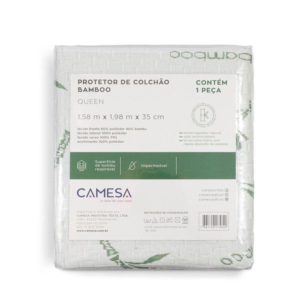 Protetor De Colchão Impermeável Queen Blend Bamboo