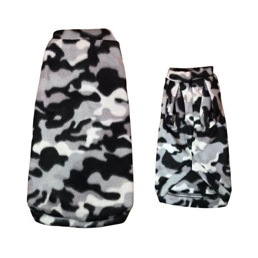 Roupa De Frio Para Cães - Suéter Camuflado Gg