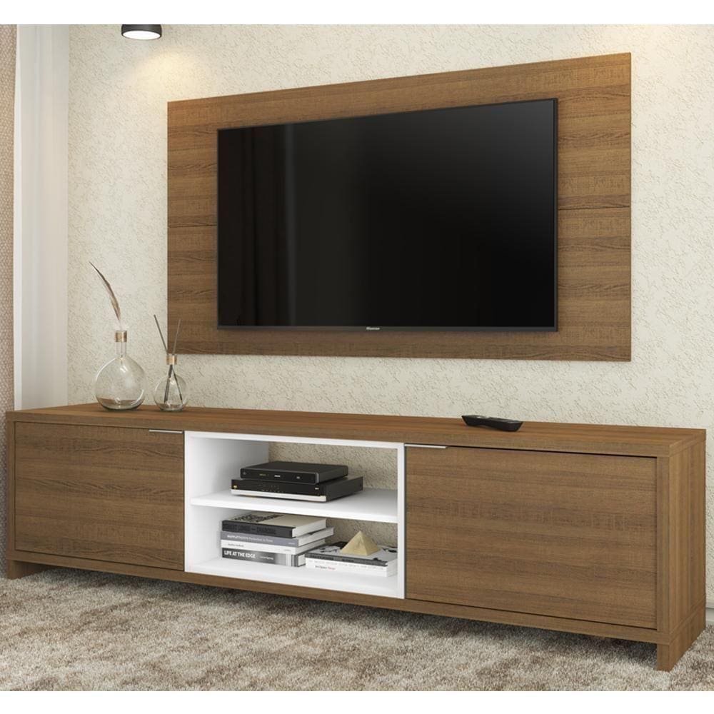 Rack Metze Painel para TV Sala de Estar Rustic Madesa