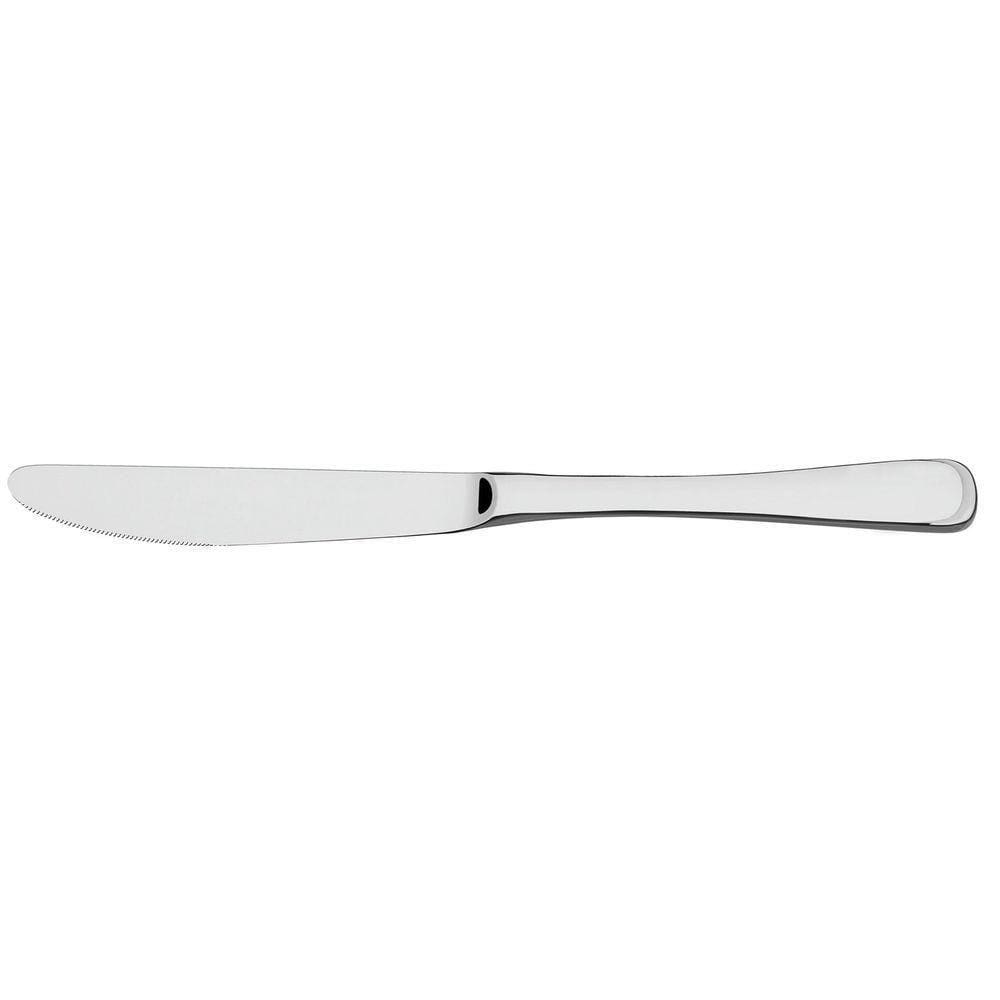 Faca De Mesa Mônaco Em Aço Inox Forjado 6mm Acabamento Alto Brilho Com Detalhes No Cabo