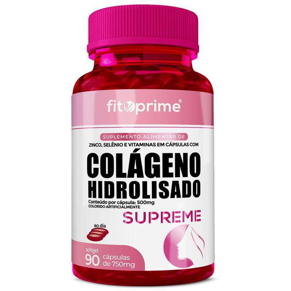 Colágeno Hidr Supreme Com Vitaminas 90 Cápsulas Fitoprime