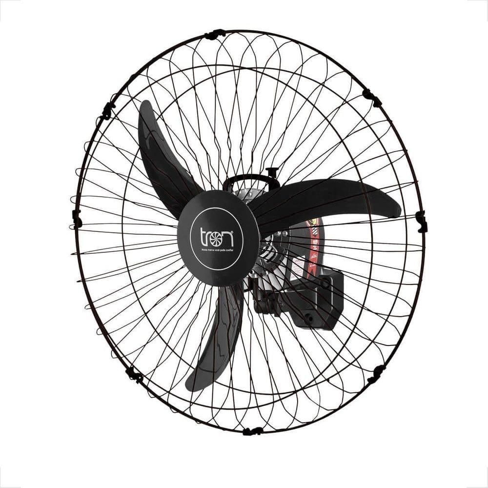 Ventilador de Parede Tron 60cm Oscilante 140W Preto Bivolt