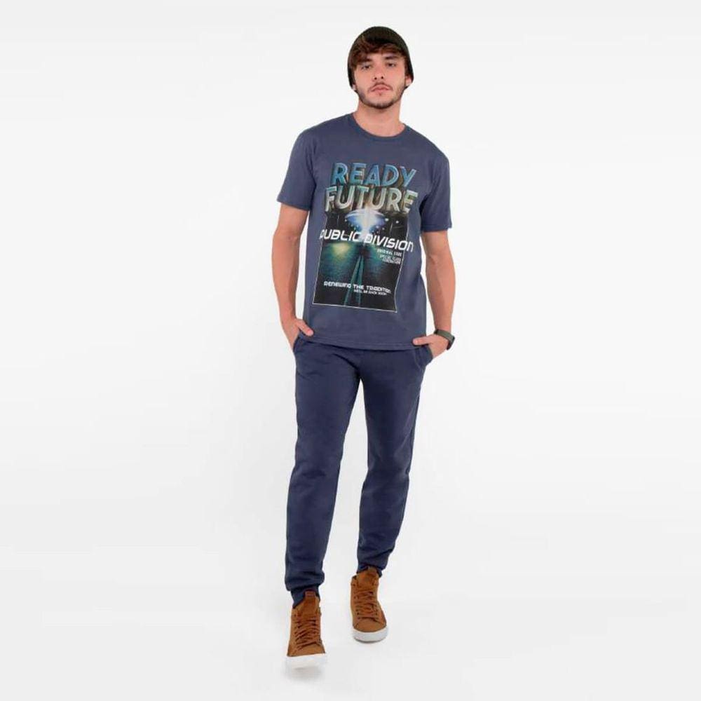 Calça Moletom Masculina Básica Jogger