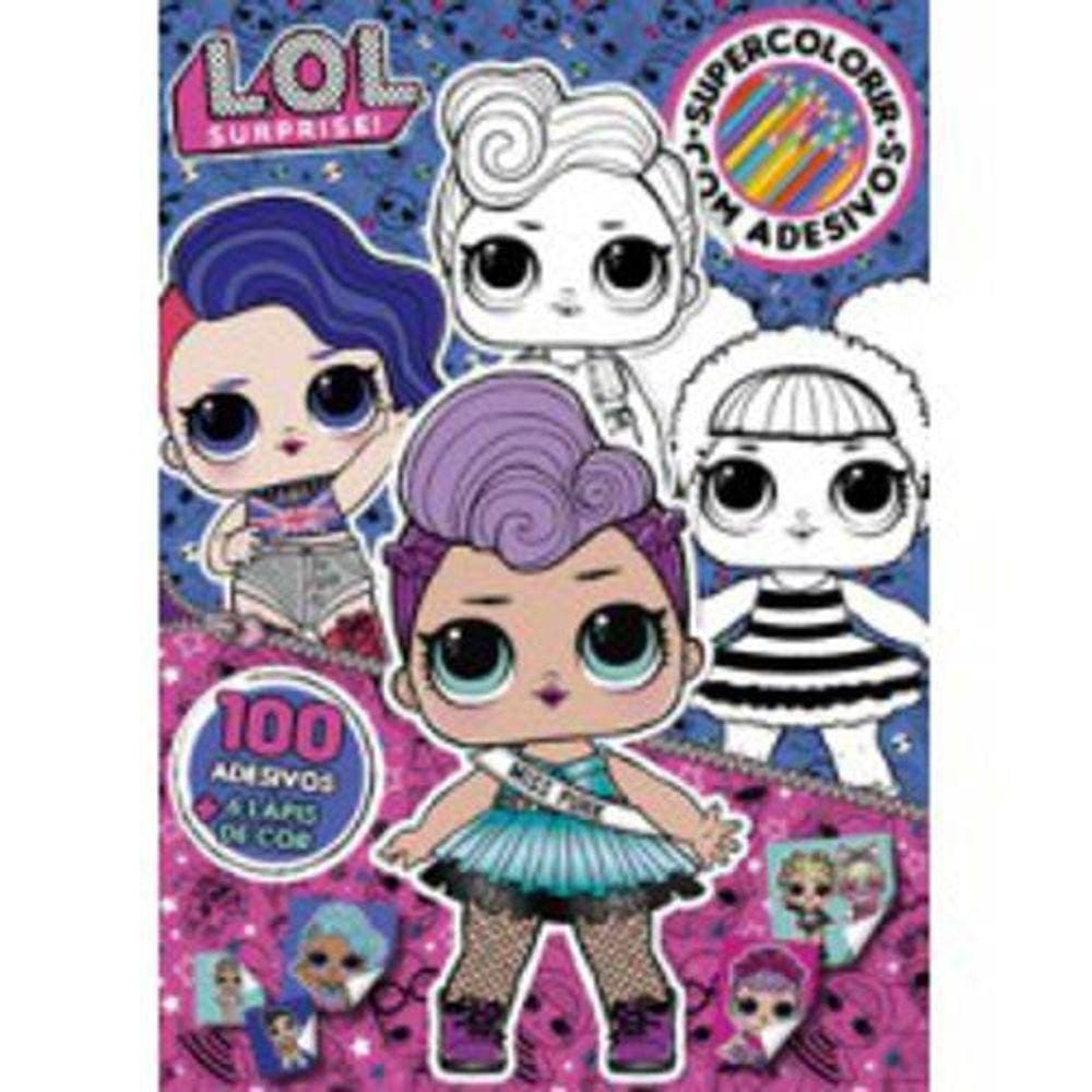 Livro Lol Surprise Super Colorir Com Adesivos