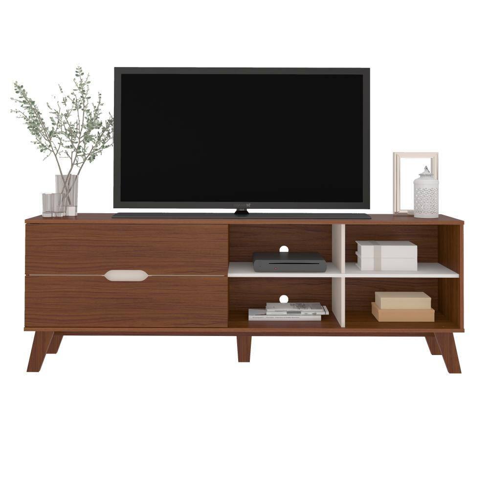 Rack Para Tv Até 75" Verona Off White/Pinho Artely