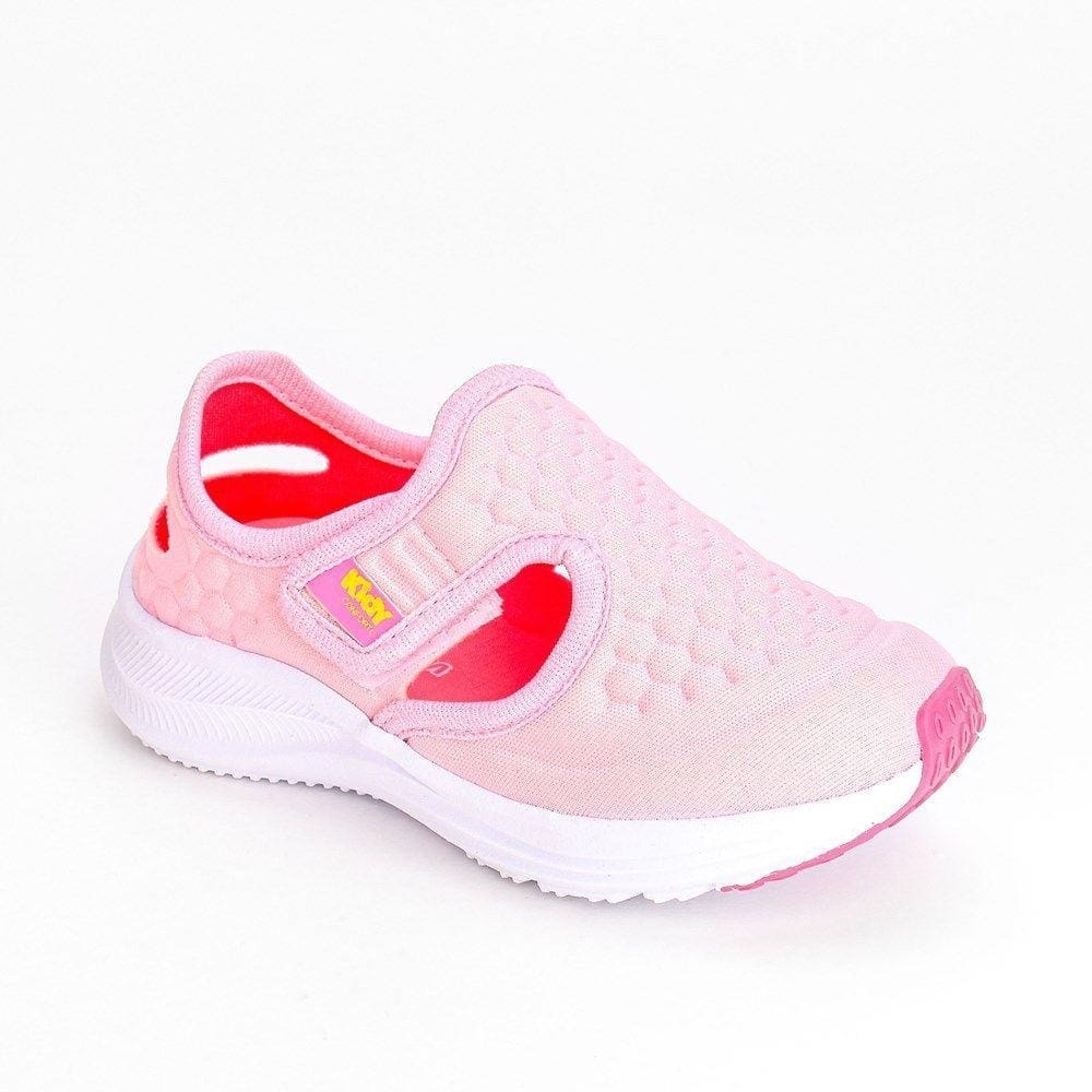 Tênis Infantil Feminino Energy Baby Kidy Calce Fácil Rosa