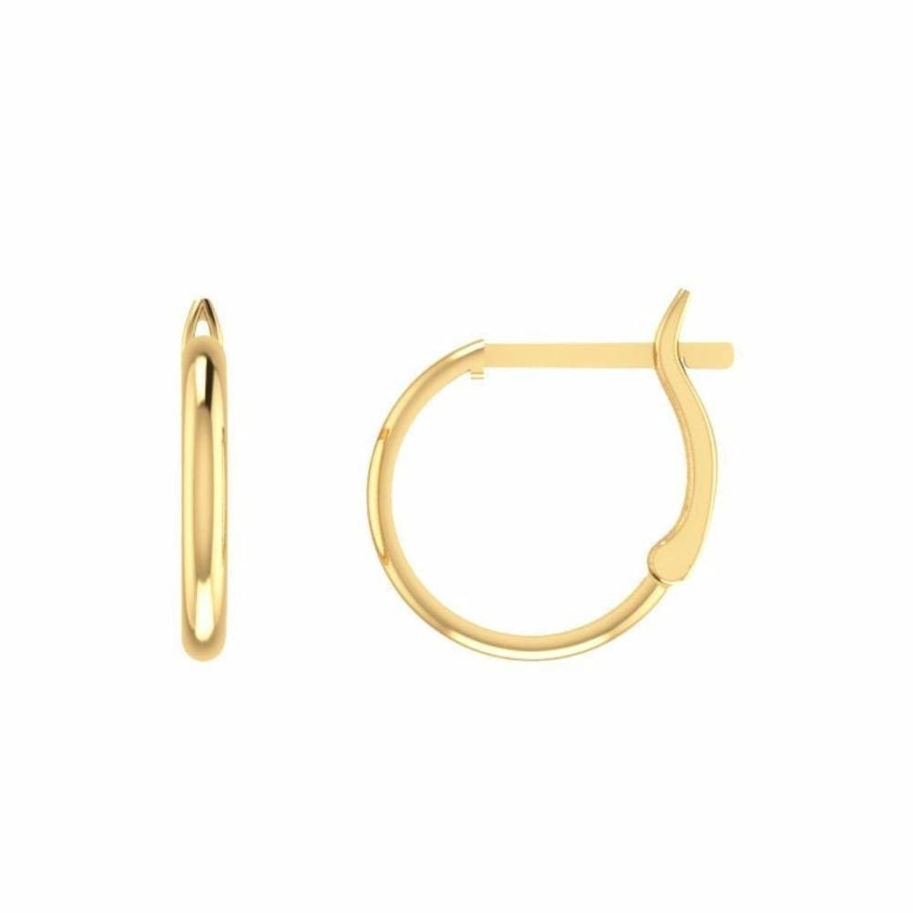 Brinco Argola Grande Ouro Dourado Brx0085