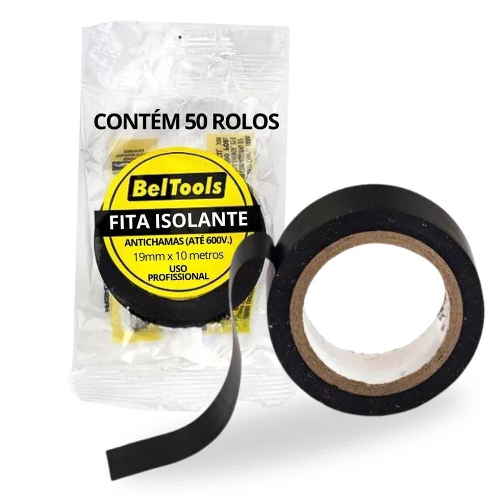 Kit 50 Fita Isolante 19mm x 10 metros Beltools
