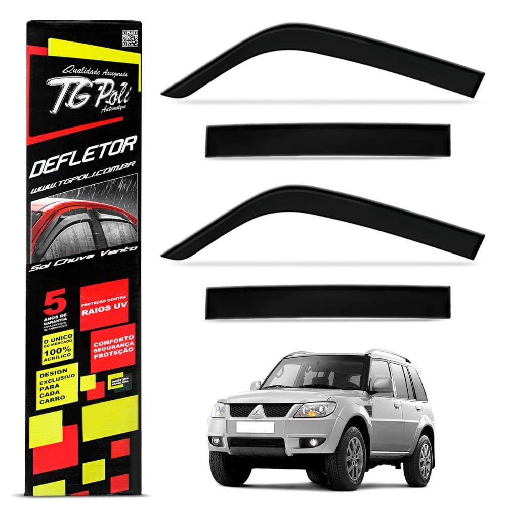 Calha Chuva Pajero TR4 2002 a 2016 04 Pts Defletor Tgpoli
