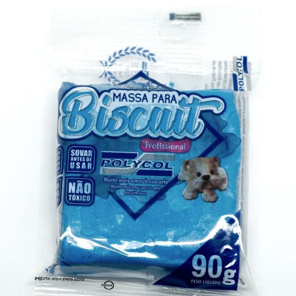 Massa De Porcelana Fria Biscuit 90G Azul Royal