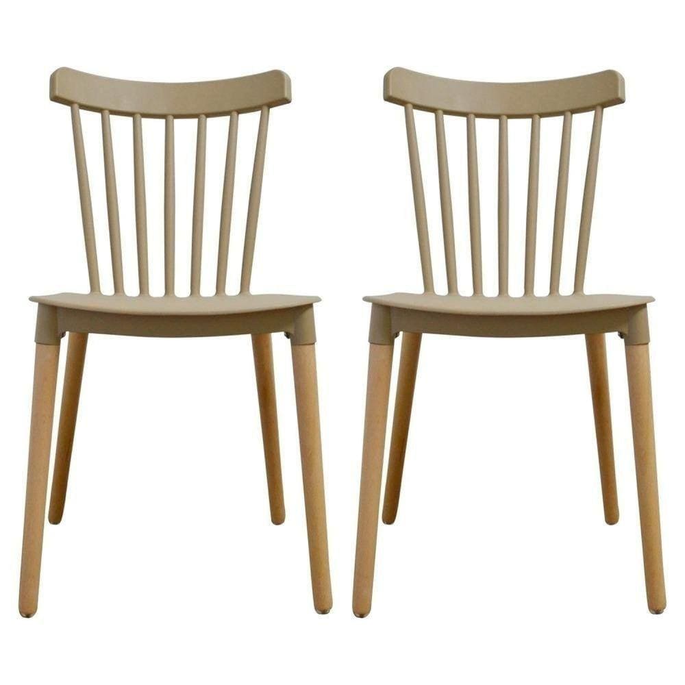 Cadeira para Sala de Jantar Windsor Pp Cinza