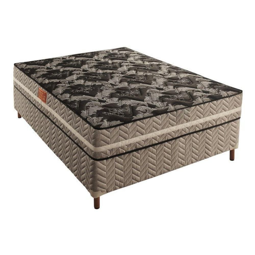 Box Casal Galaxy 42x138x188cmcom Colchão Casal Molas Ensacadas Galaxy 26x138x188cm Rustico Prata