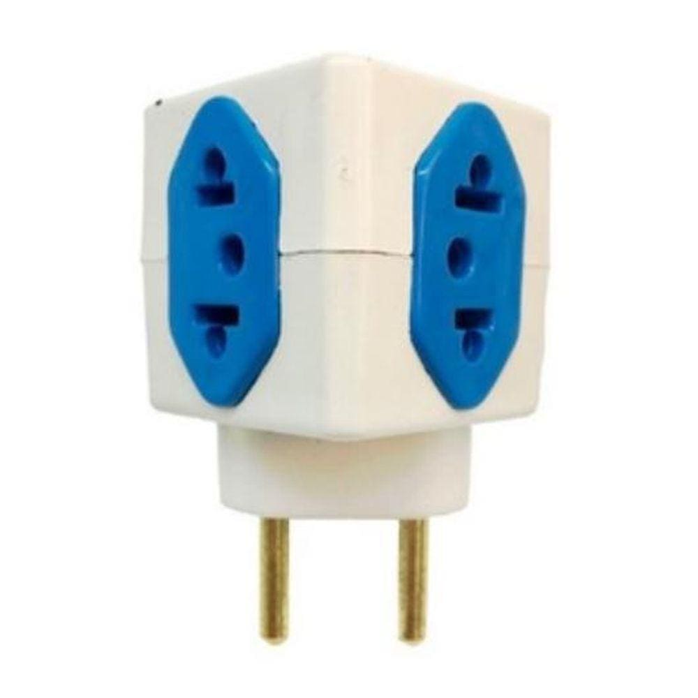 Benjamim Cubo Adaptador De Tomada 4 Entradas 10A