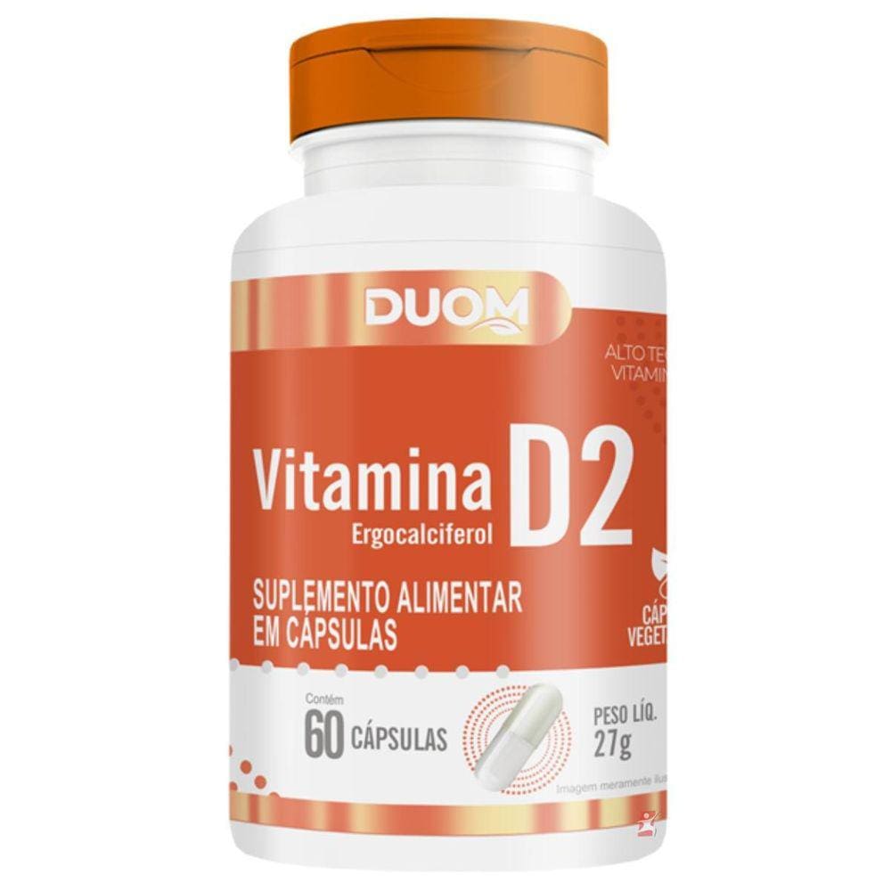 Vitamina D2 Ergocalciferol 2000Ui 60 Capsulas Vegetarianas