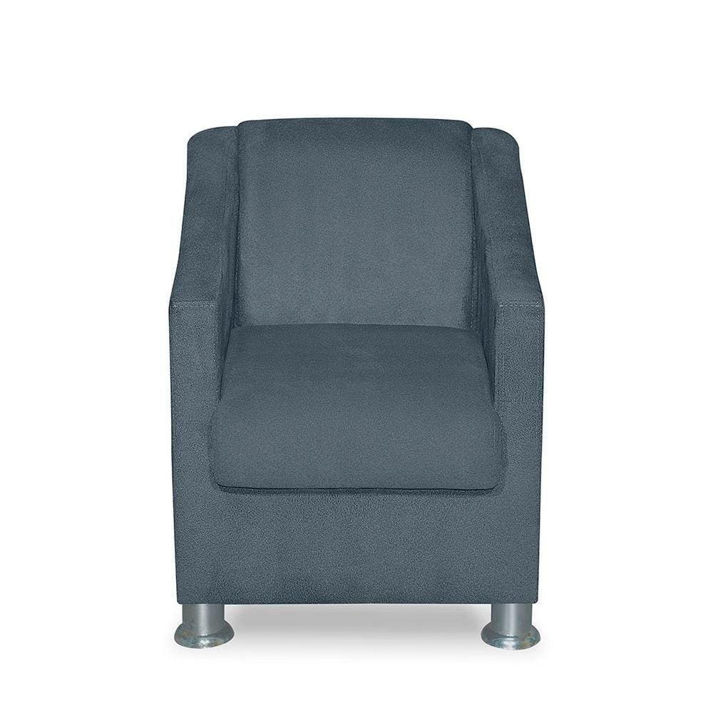 Mini Poltrona Cadeira Infantil Tilla De Criança Suede Azul Turquesa
