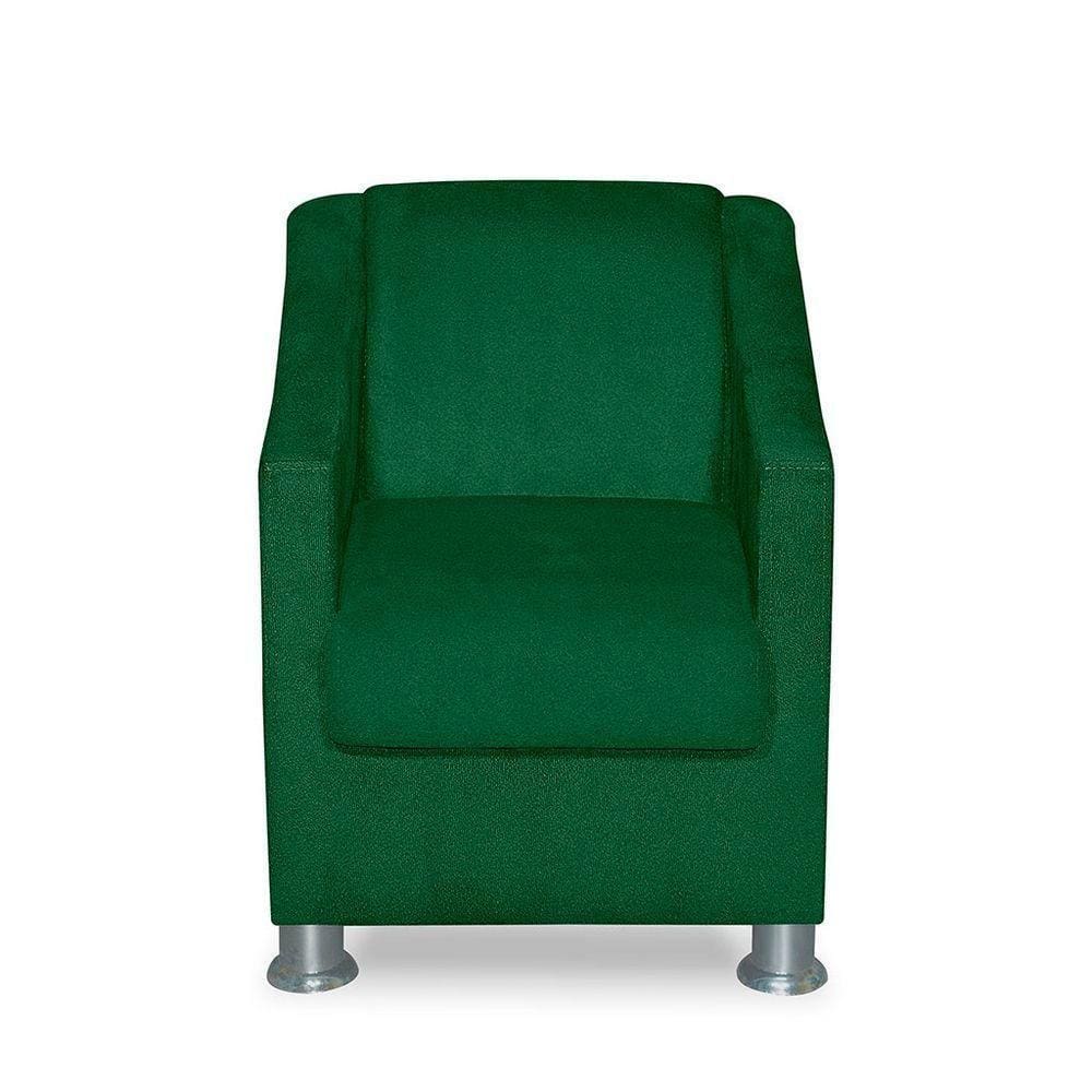 Mini Poltrona Cadeira Infantil Tilla De Criança Suede Verde