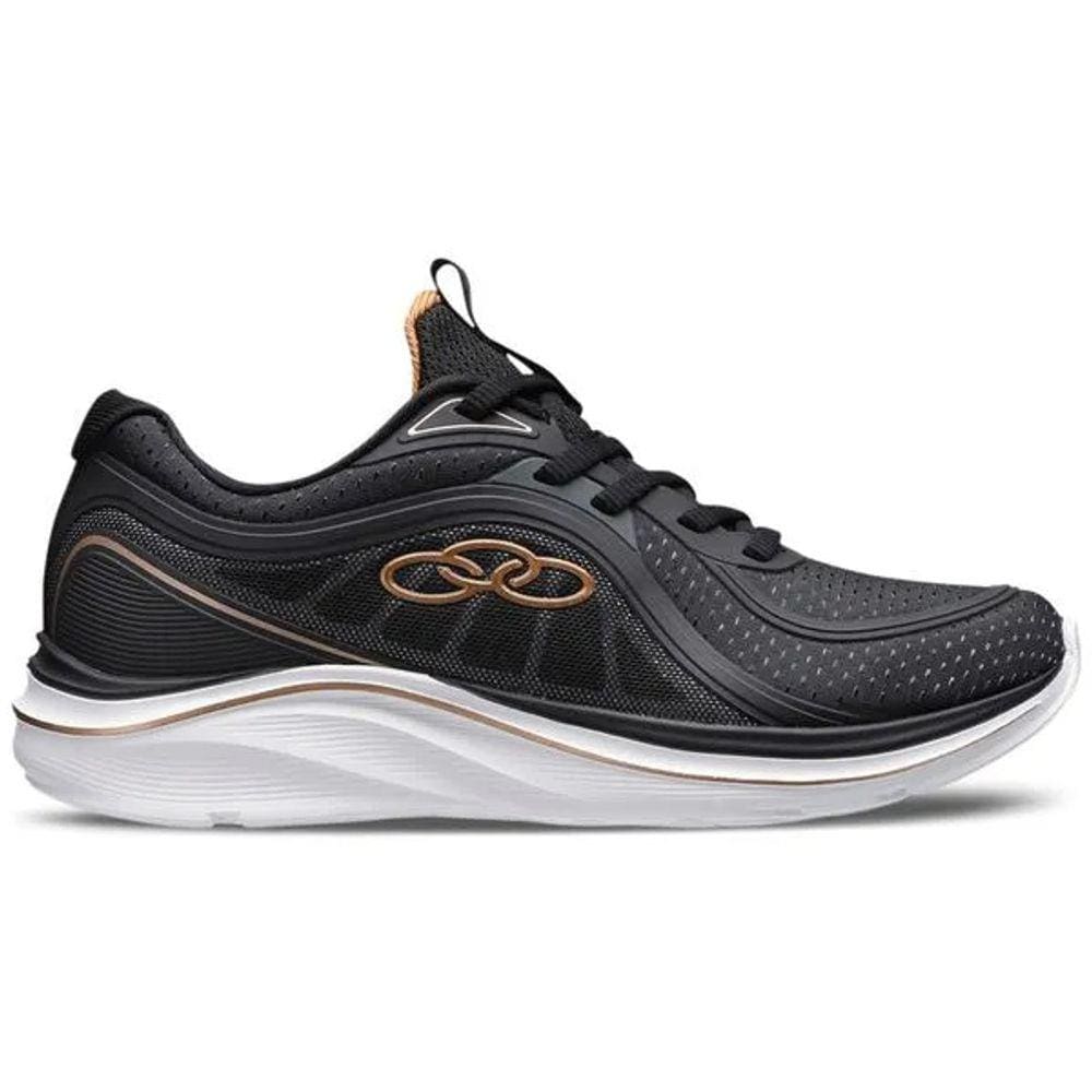Tênis Olympikus Feminino Atena Preto Caminhada