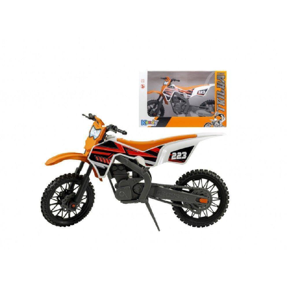 ドリィ Moto de Brinquedo Trilha Cross Laranja - Kendy | Extra
