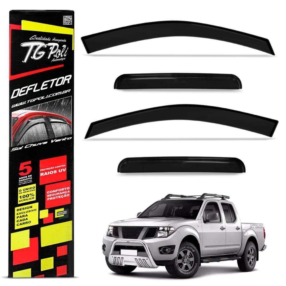 Calha Chuva Frontier 2008 a 2016 4 Portas Defletor Tgpoli