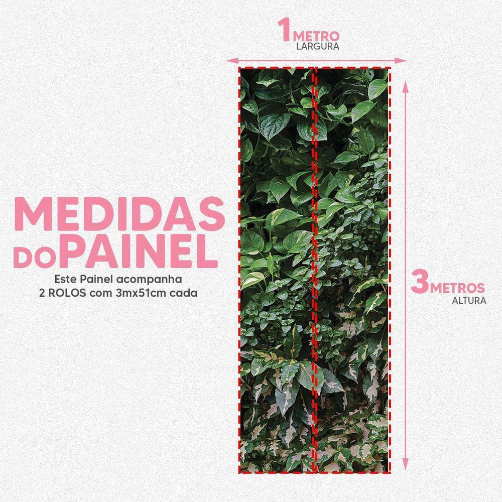 Papel De Parede Painel 3D Folhas Jiboia Dolar Viníl 1M