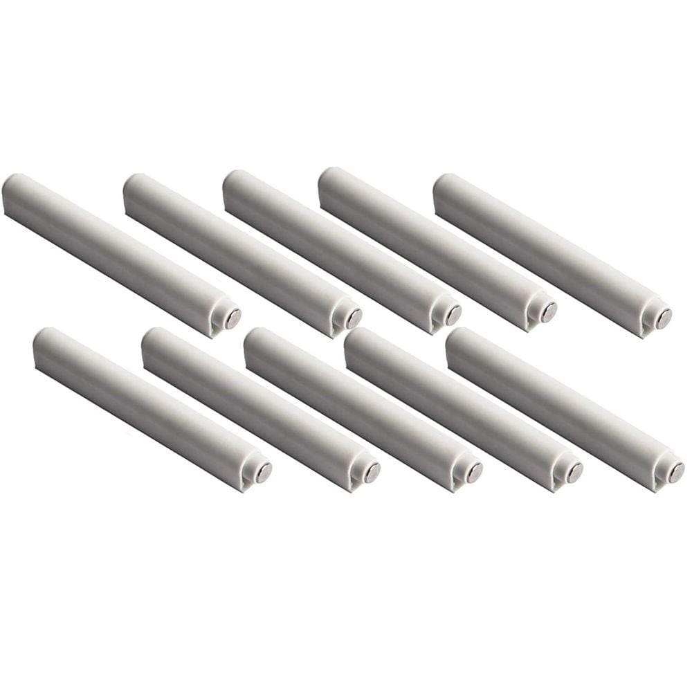 Kit 10 Fecho Toque Magnético Pulsador F0145 Branco Hardt