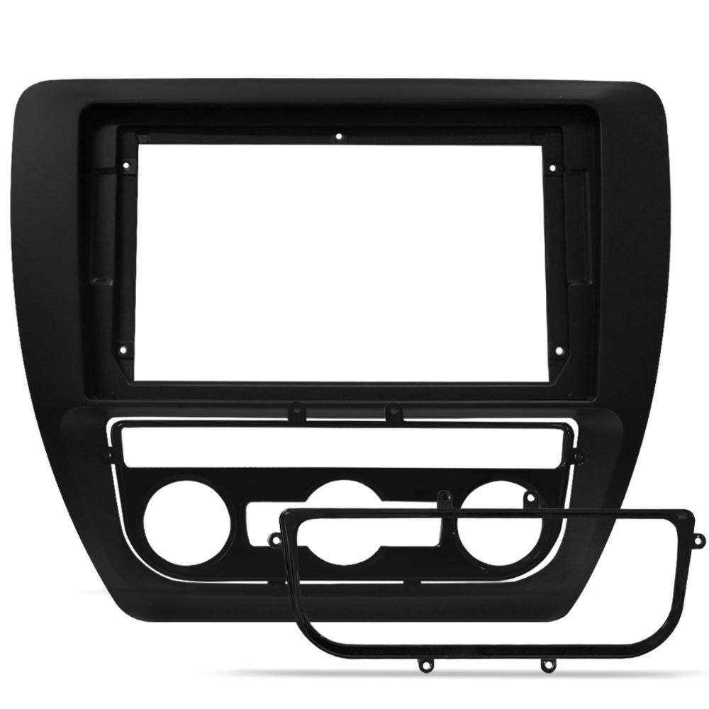 Moldura do Painel 9 Polegadas Volkswagen Jetta 2012 2018 Pto
