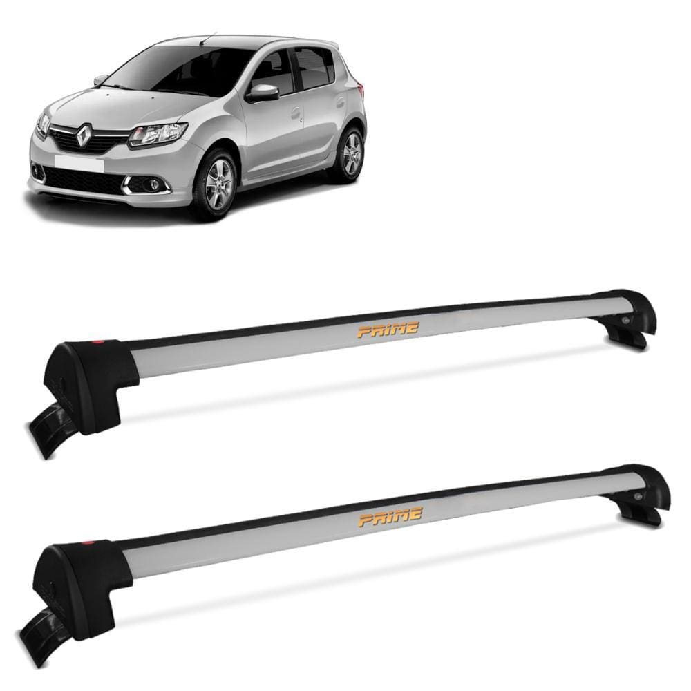 Rack De Teto Sandero 2007 a 2013 Alumínio Prata