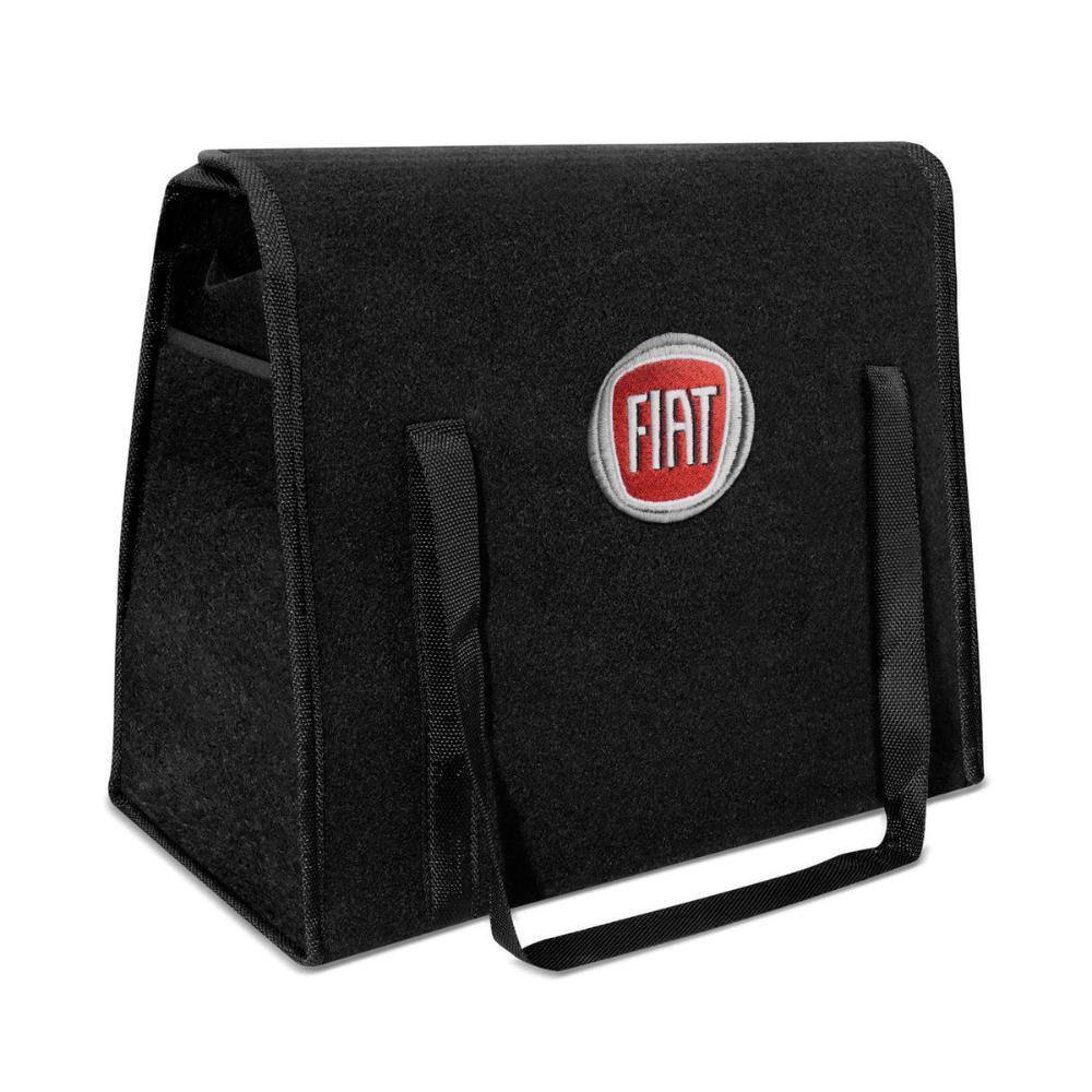 Bolsa Organizadora Porta Malas Logo Fiat Carpete Pto 20 Lt.s